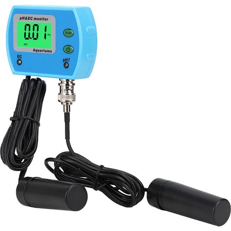 Professionelles 2-in-1-pH-Messgerät und EC-Messgerät, multifunktionales Wasserqualitätsmessgerät für Aquarien, 220 V, EU-Stecker (1/5)