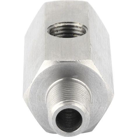 Joint en T de capteur de pression d'huile 1/8 "BSPT à adaptateur NPT jauge de ligne d'alimentation d'alimentation Turbo (1/5)