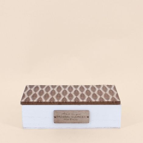 Boite de rangement en bois 22x12cm