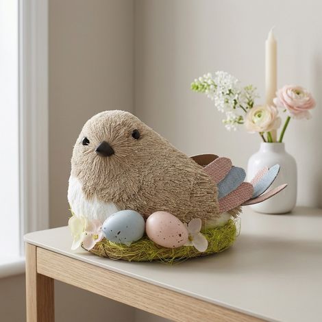Decorative Bird Nesting With Eggs Display (1/3)