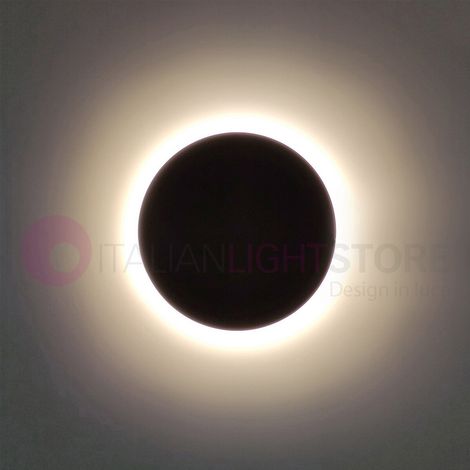 Applique led tonda da parete mod. Luna colore antracite (1/5)