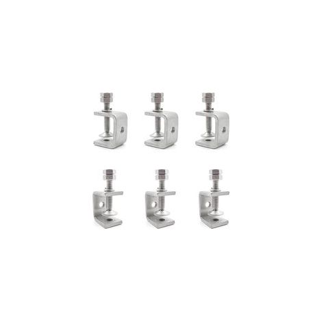 6 Pinces en C,Pincée de Fixation Tigre Robuste Pince Fixation Travail Bois Pour Le Travail du Bois Pinces de Robust (Argent)