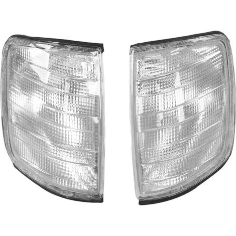 royaluxe -Paire de clignotants d'angle, cadre de lampe de stationnement 1248260243 Applicable au remplacement pour MercedesBenz classe E W124 19851995 (1/5)