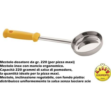 Mestolo dosatore stendi pomodoro inox professionale Lilly Codroipo g 220