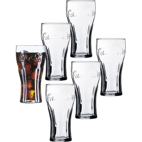 Lot de 6 verres Arcoroc - Verres contour Cola 46 cl - Modèle calibré