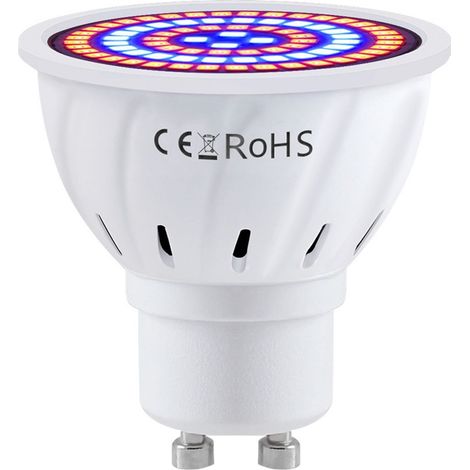 Lampe de croissance GU10 7W 80 LED pour plantes d'intérieur, légumes et fleurs (1/5)