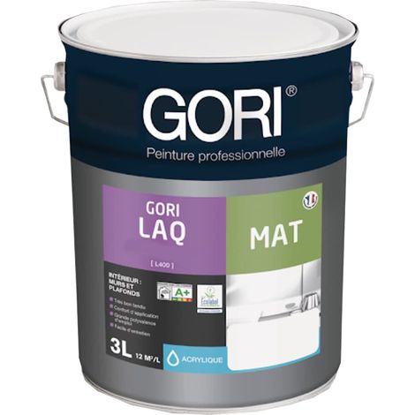 Peinture mat GORI LAQ Blanc 3 L