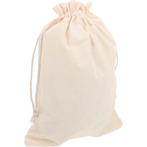 Großer Mehlsack aus Baumwolle mit Kordelzug (1/5)
