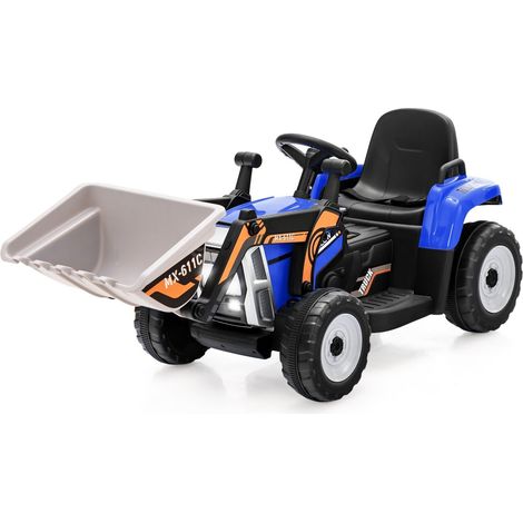 Kids Ride on Toy Excavator 12V Electric Battery Powered Loader Digger LED Light (1/5)