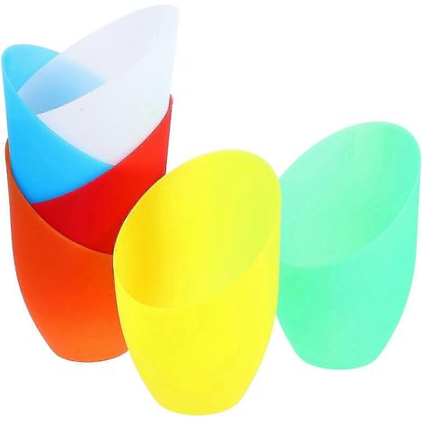 Abat-jour en plastique de forme cylindrique décoration intérieure diffusion de la lumière couleur bleue matériau plastique de haute qualité lot de 6 (1/5)