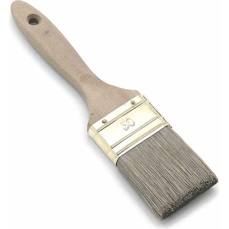 Lasurpinsel 10. Stärke, 60 mm dunkle Spezial-Borste 60 mm, vermessingt