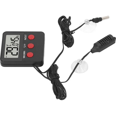 Mini thermomètre-hygromètre numérique à 2 sondes pour incubateur (1/5)
