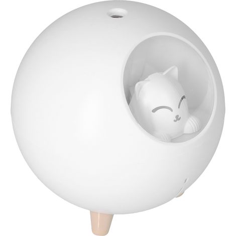 Mini Humidificateur USB 220ml pour Voiture - Brumisateur Frais Bureau Chambre Blanc Mignon (1/5)