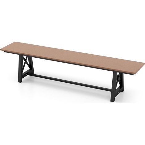 Patio 183cm Extra Long Bench Outdoor Long Chair 4-Person Backless Bench (1/5)