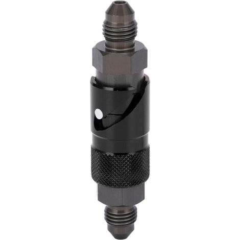 Déconnexion de la conduite de frein, raccord de tuyau de frein en alliage d'aluminium universel pour motos de voiture(le noir). (1/4)