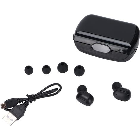 Casque Bluetooth 5.1 D18, écouteurs sans fil étanches stéréo pour sport en extérieur (1/5)