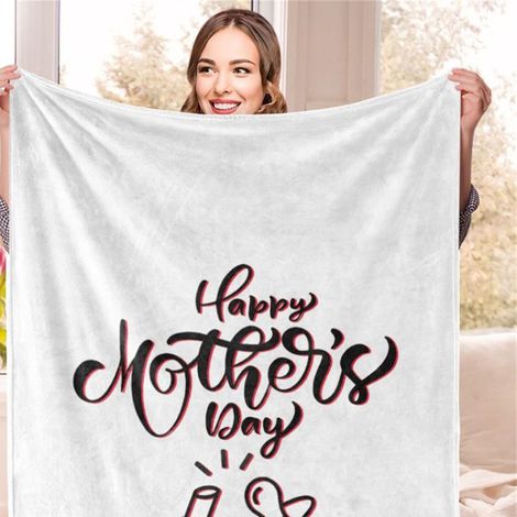 Couverture personnalisée BL302-2, 120x150 cm, tissu doux, motif sur mesure, idéale pour canapé ou lit. (1/3)