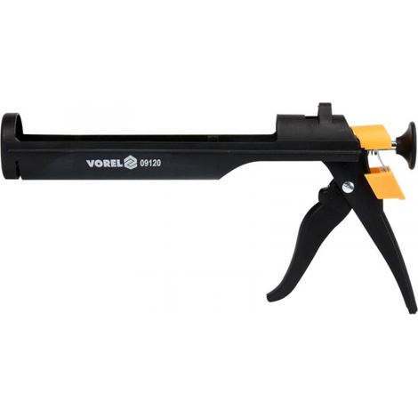 Vorel 09120 - Pistola de calafateo, ideal para trabajos de sellado en construcción y reparaciones, incluye 1 pieza. (1/3)