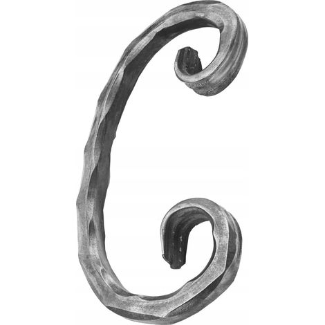 Spiralelement C, strukturierte Schmiedeelemente 10.303.01 12X12 H150XL82