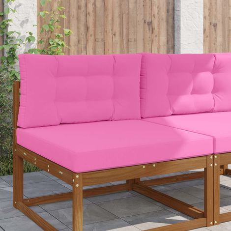 Sofakissen für draußen 2 pcs Rosa Polyester (1/5)