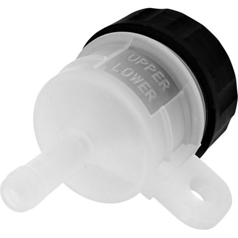 Réservoir d'huile blanc léger et étanche pour moto, bouteille de fluide sécurisée pour motocyclette (1/5)