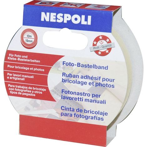 Nespoli Foto- und Bastelband 19 mm x 10 m transparent Bastelmaterial