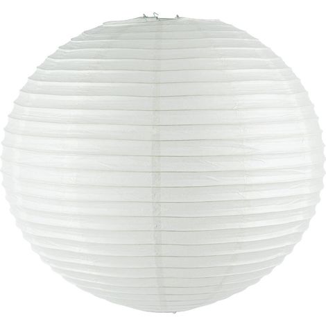 Lanterne en boule en papier et métal blanc - Diamètre 60 cm - Atmosphera Créateur d'Intérieur
