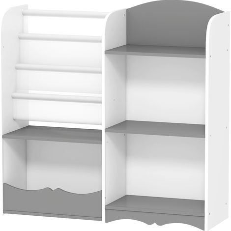 Échafaudage Portagiochi Bambini Bois Mobile 85x26x84cm Gris