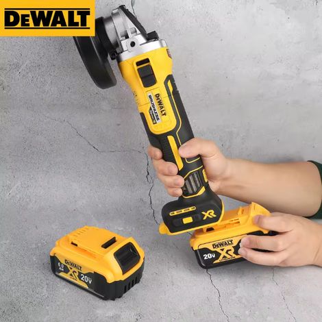 DEWALT DCG405 Meuleuse d’angle 18V XR sans fil Brushless 125mm, kit batterie et chargeur, entrepreneur travaux extérieur clôture portail métal (1/5)