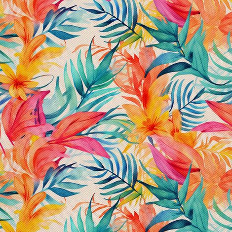 Tela decorativa para exteriores Oxford - estampado vegetal - DX2719 (1/5)