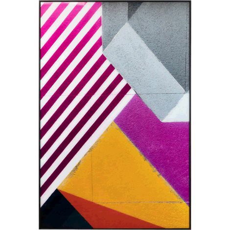 Gerahmtes Bild mit Kristallfolienformen, 100 x 3,6 x 150 cm (1/5)