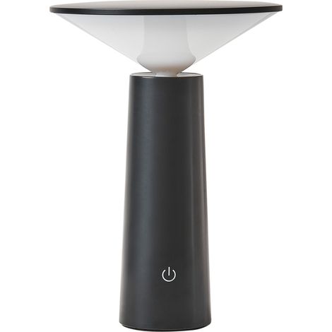 Lámpara de sobremesa moderna hierro interior exterior negro Levira