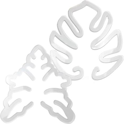 Lot de 2 supports pour Monstera, en forme de carapace de tortue, avec pince en bambou. Support unique et esthétique pour plantes Monstera. (1/5)