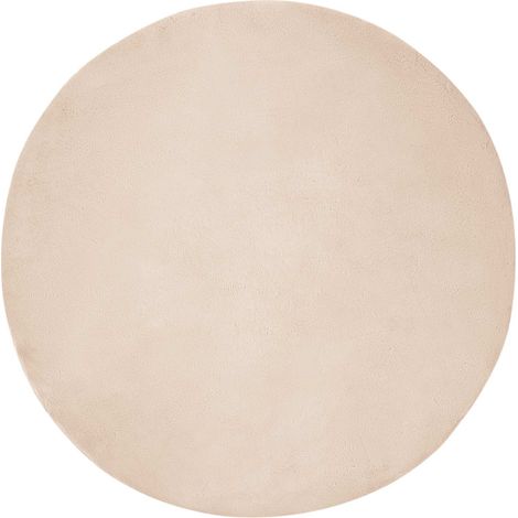 Rutschfester Teppich aus Kunstkaninchenfell OLITE Taupe vidaXL