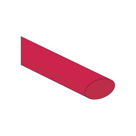 Gaine thermoretractable 2:1 - 12 7mm - rouge - 25 pcs