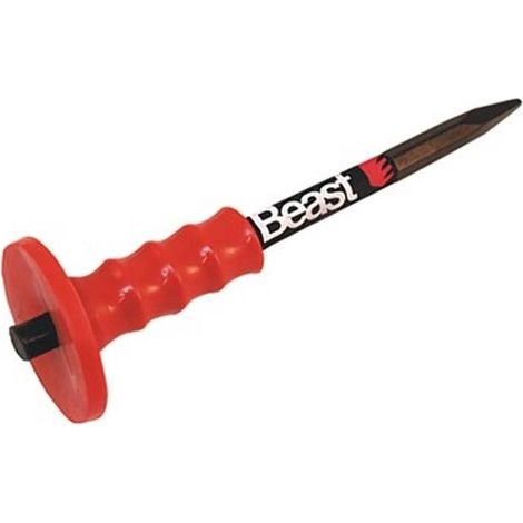 Ciseau avec Garde 300x16 mm - Acier - Précision et durabilité - Usage Professionnel - Chantier et atelier - Beast