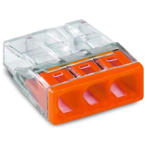 Boîte de jonction transparente pour connecteur à trois trous compact 2,5 bornes de câblage carré (1/4)
