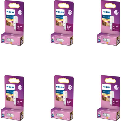 Philips Pack avantagé Ampoule capsule G9 40W Dimmable Lumière blanche chaude - 6 pièces (1/3)