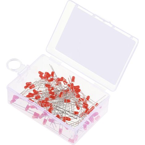TRU COMPONENTS  LED bedrahtet  Rot Rund 3 mm 330 mcd 30 ° 20 mA 1.8 V, 2.4 V