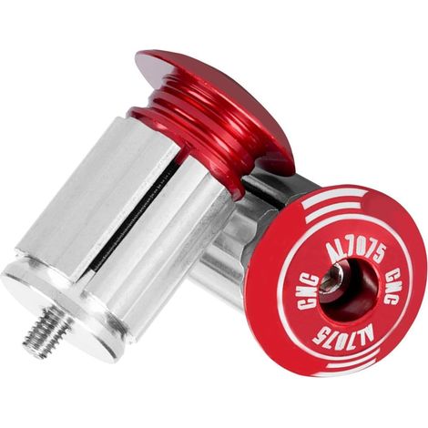 Bouchons de guidon Bouchons de guidon en alliage d'aluminium Bar Ends Bouchons d'extension de guidon multicolores pour embouts de guidon de vélo de route (1/5)