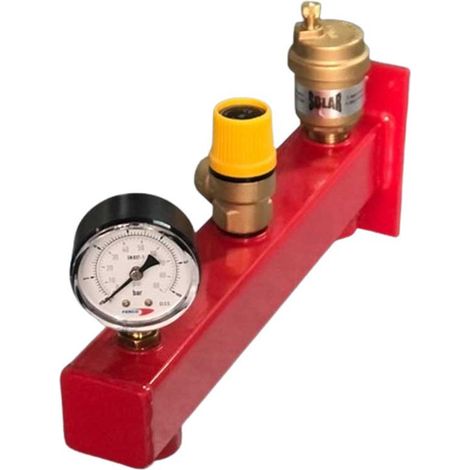 Kit Soporte Vaso Expansión + Grupo de Seguridad Solar - Ferco  Presión: 3 bar