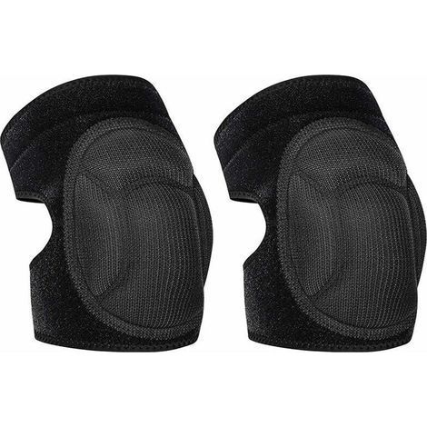 Unisex Knee Pads for Outdoor Sports, Cleaning, Working at Home, Floor Cleaning, Gardening, Knee Pads and Knee Pads for Roofing Installations and Welding, L Code (Black (1/4)