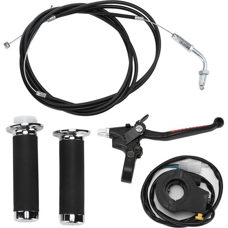 Poignée d'accélérateur et d'embrayage étanche, ergonomique, kit de remplacement pour moteur 49cc 60cc 66cc 80cc, vélo motorisé (1/5)