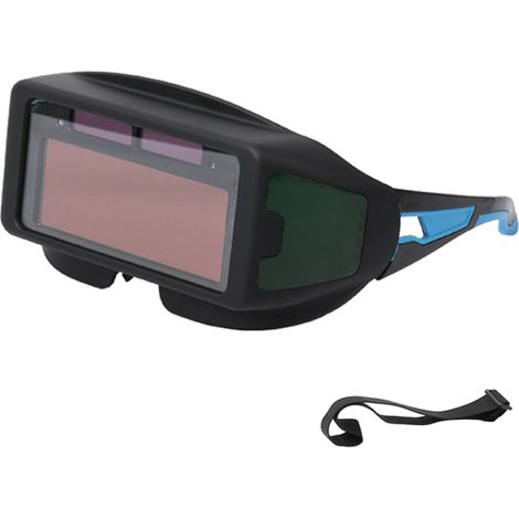 Irovami Lunettes de soudage à assombrissement automatique à énergie solaire, lunettes de sécurité pour soudage à l'arc argon, lunettes de soudage électriques, lunettes de soudage pratiques, outils de  (1/5)