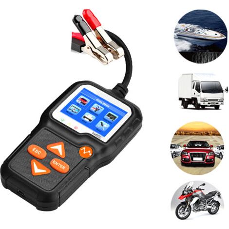 Testeur de batterie automobile 12 V - Outil d'analyse de charge du système de démarrage pour voitures, SUV et camions légers (1/5)
