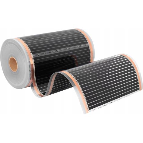 Schwarz-silberne Infrarotfolie 50 cm 160 W/m² – 1 Meter (1/5)