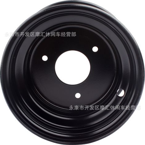 ATV 4WD ATV Parts 50-125cc 16x8-7 inch Three-hole Wheel Rim Steel Wheel Black (1/4)