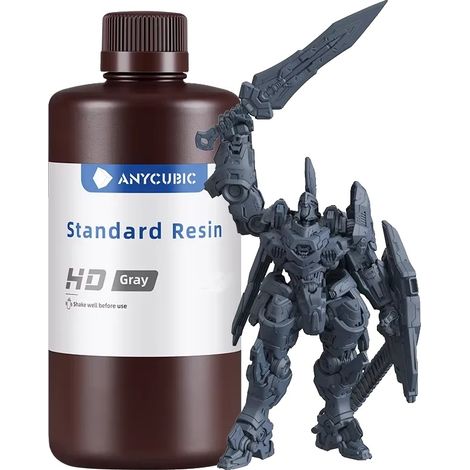 Resina UV, stampa ad alta precisione, tempi di polimerizzazione rapidi, 3 kg HD grigio (1/2)