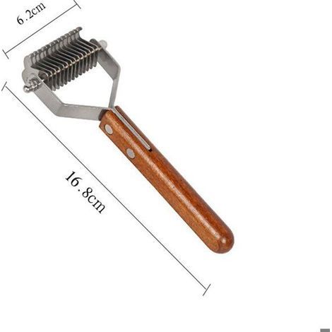 Brosse pour chien et brosse pour chat, couteau de coupe de sous-poil, brosse pour sous-poil (1/4)