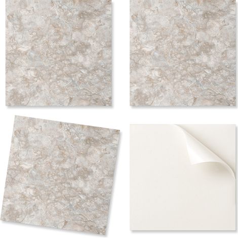 Baldosas de vinilo autoadhesivas para pasillo con dise帽o de piedra natural, 20x20x20 cm